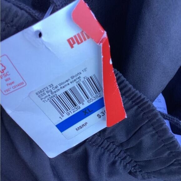 cowgirl argyle boho cozy grandpa dad Puma ESS Big Cat Woven Shorts men xl - Picture 3 of 5